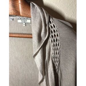 Beige Guess Cardigan Sweater (size M)